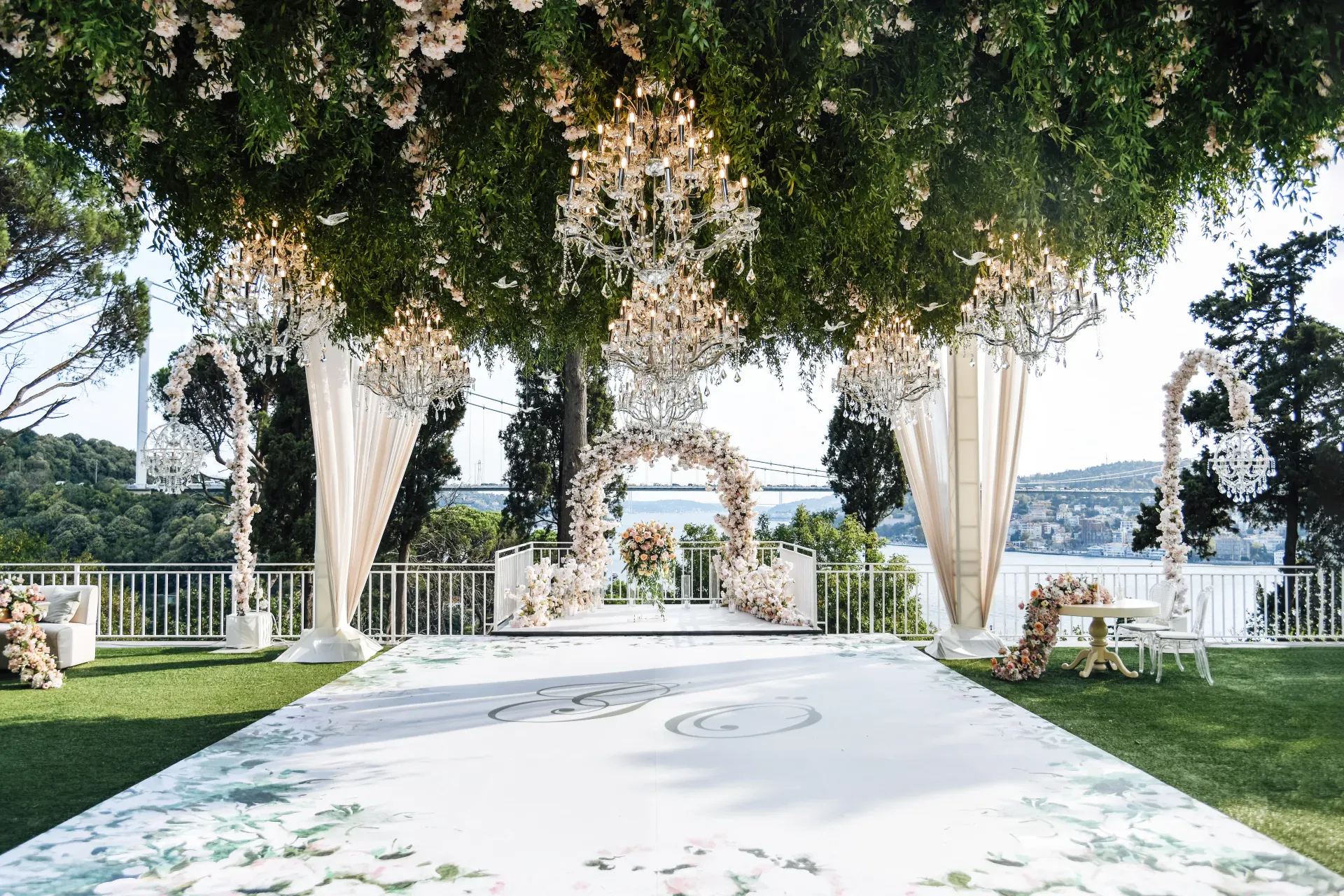 Event with Bosphorus view